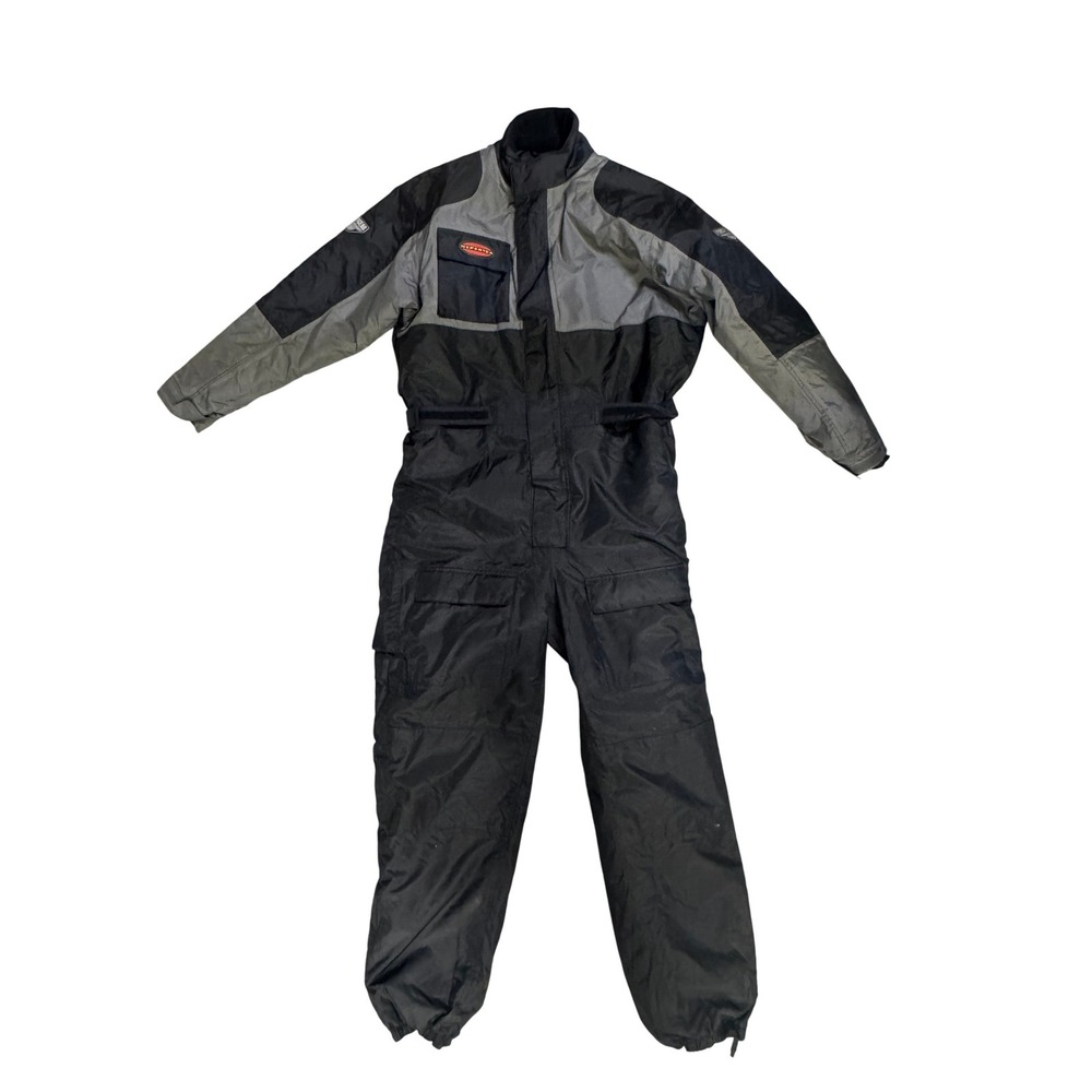 Firstgear Hypertex Motorcycle Riding Suit One Piece Coveralls Black Gray Mens L
